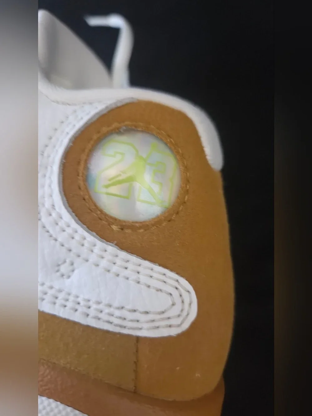 Jordan Kids White and Gold Basketball Sneakers